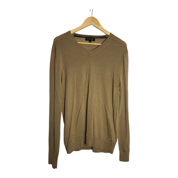 Banana Republic Men's V-Neck Sweater in Tan - Picture 2 of 6